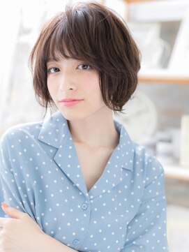 モッズヘア 越谷(mod's hair) ■前下がりフェミニンくせ毛風ショート52-2★越谷20代30代40代