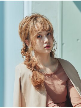 ヘアーズ ベリー 北巽店(hairs BERRY) BERRY_大人かわいい_フリンジウェーブ_クールアッシュ_前髪