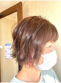 ピンク系インナーカラー