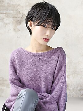 ヘアーアンジェ 南矢野目店(Hair ange) 【イルミナカラー×髪質改善TR】耳かけショートスタイル