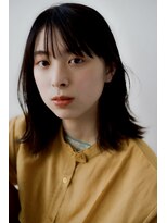 ヘアメイク エイト キリシマ(hair make No.8 kirishima)&nbsp;鎖骨ミディ×黒髪アッシュ