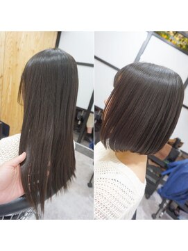 ヘアテリア リュウ 大塚(hair teria ryu) グリッターボンド縮毛矯正/ミニボブ