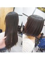 ヘアテリア リュウ 大塚(hair teria ryu) グリッターボンド縮毛矯正/ミニボブ