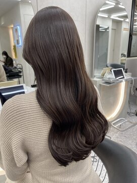 ロンド マーレ 天神大名店(Lond mare) 韓国ヘア　ロングヘア　レイヤーカット　前髪カット　くびれ巻き