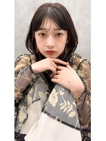 ロンドプロフィール 浦和(Lond profil)&nbsp;中川　前髪カット顔まわり似合わせ外ハネくびれレイヤーミディ