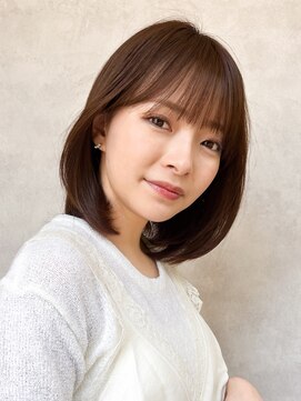 メゾンドイギー(MAISON de IGGY) ナチュラルボブ/内巻き/ミディアムヘア/オリーブグレージュ