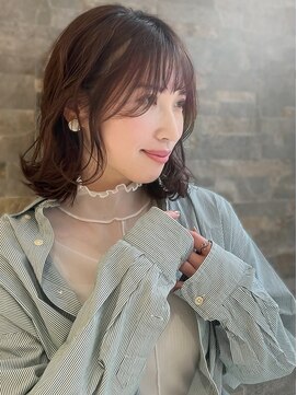 ラ ブレス 天王寺(LaBless) ナチュラルブラウン×ゆるふわスタイルで柔らかさ抜群ボブ