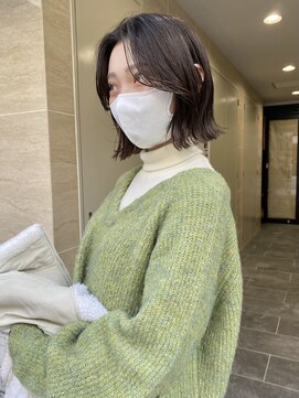 スニュウ(snuw) 透明感カラーココアブラウンボブ似合わせカット