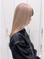 アース コアフュールボーテ ふじみ野店(EARTH coiffure beaute)&nbsp;ホワイトピンク_ケアブリーチ_ハイトーン