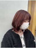 レイヤースタイル×レッドブラウン