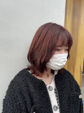 タエビスアリッサム(Taebis Alyssum) レイヤースタイル×レッドブラウン