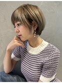 ケアブリーチショートヘア小顔簡単スタイリング