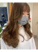 華やかなロングレイヤー韓国巻き髪