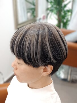 ラグラスヘア(LAGRAS HAIR) 白髪ぼかしにアンブレラカラー