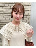 【qpula 久芳未鈴】ボブ/ 暖色ブラウン/ オレンジブラウン