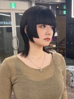 ショートウルフカット/韓国風ウルフヘア/顔周りレイヤーカット