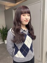 リブロ(LiBro) チェリーブラウン大人ガーリーウェーブミディアム似合わせカット