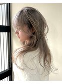 マッシュウルフボブヘア前髪レイヤーボブ着物ブリーチなしカラー