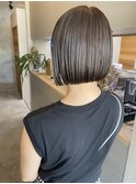 切りっぱなしボブ