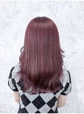 ピンクブラウン×韓国巻き