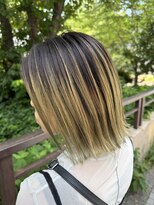 サル(saru)&nbsp;#グラデーション × #ライムグリーン