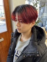 ナンバーツーヘブン(Number 2 heaven)&nbsp;韓国風センターパート×ダブルカラー