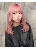 パールピンク × ハッシュレイヤー