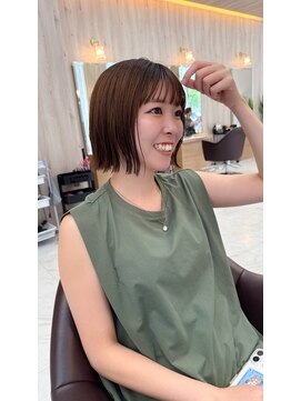 ユウヘアー 千代田橋店(U Hair) 切りっぱなしボブ/外はねボブ