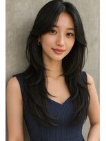 エル(LE)&nbsp;『LE』顔周りレイヤー/ミディアムレイヤー/ロングレイヤー