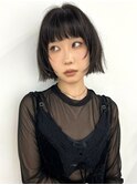 渋谷顔周りレイヤーボブレイヤーカット/アッシュカラー