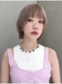 【GEEKS渋谷】冬カラー/初ブリーチ/ミルクティーベージュ/ウルフ