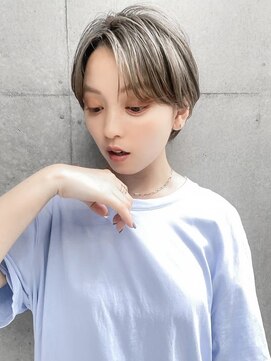 ギークス(GEEKS) 【GEEKS渋谷】オリーブグレージュ/小顔/クールショート/襟足短め