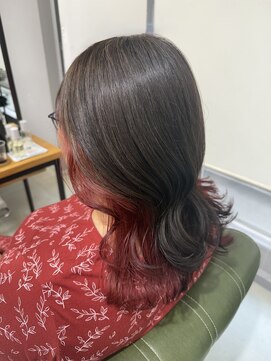 ヘアーアンドビューティーザ エフ(Hair Beauty the F) *イヤリングカラー_グレージュ_レッド_m270