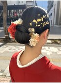 卒業式/タイトシニヨン/シニヨン/ヘアセット