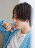 毛流れシースルーセンターパート縮毛矯正八王子