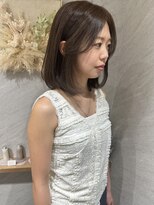 フレームプラス なんば駅前店(FRAME+)&nbsp;内巻き　ボブ　艶ブラウン