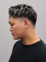 スター 稲沢店(STAR)&nbsp;メンズカットホワイトメッシュ束感ショート