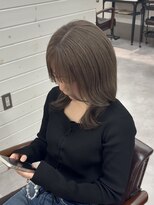 サイ(sAi) 滋賀 ブリーチ 韓国レイヤー 顔周りカット 透明感カラー