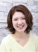 ふんわり動きのあるエアリーボブ