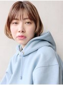 ナチュラルショートボブ_厚めバングローライトスリークボブ_7066