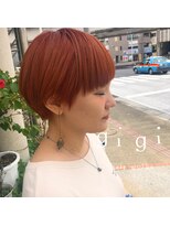 ジジ ヘアワークス(gigi hair works) みかんカラー