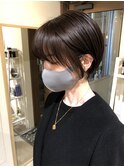 綺麗なシルエット ラウンドショートボブ