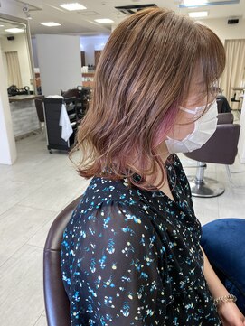 ノア(NOA by KENJE) あますぎないピンクインナーカラー