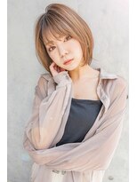 サングース(Sungoose)&nbsp;＊sungoose＊韓国風ミディ＃マロンベージュAラインボブ