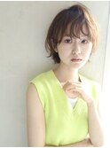 大人可愛いショート/アンニュイカール/アッシュベージュ