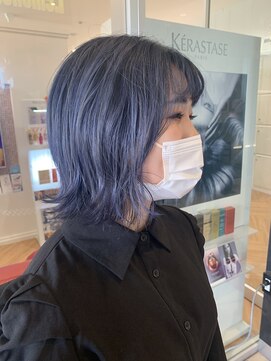 コワファースト  させぼ五番街店(COIFF1RST) 透明感ネイビーカラー★