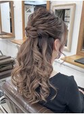 【女子力上がるヘアセット】ふわふわハーフアップ♪