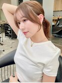 お顔周りを華やかに