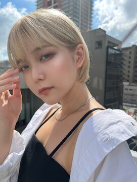 ロンドプロフィール 浦和(Lond profil) 【ワンランク上のボブ】ハイトーン切りっぱなしボブ【浦和】