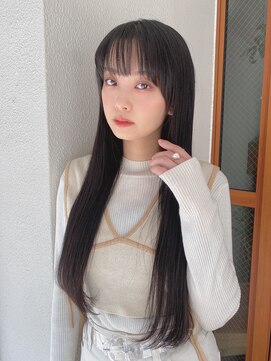 シェルター バイ トウキョウ(Shelter by TOKYO) ダークカラーくすみカラー艶黒髪ストレート